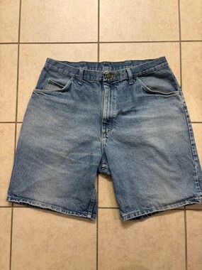 Vintage Wrangler Hero Denim Jean Shorts Classic Fit Relaxed Men's 38 6CF6WID
